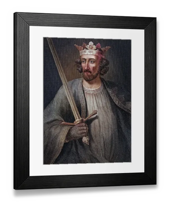 Framed Print : Edward I, alias Longshanks, 1239
