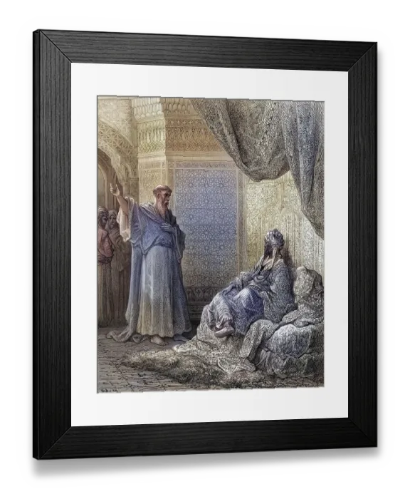 Framed Print : St Francis of Assisi 1181 1226 The founder of the Franciscan Order endeavours to convert the Sultan Malek Kamel