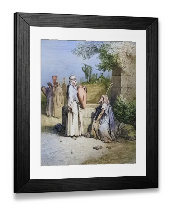 Framed Print : Engraving from the Dore Bible illustrating Genesis