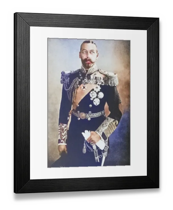 Framed Print : His Majesty King George V George Frederick Ernest Albert 1865 Framed Print : His Majesty King George V George Frederick Ernest Albert 1865