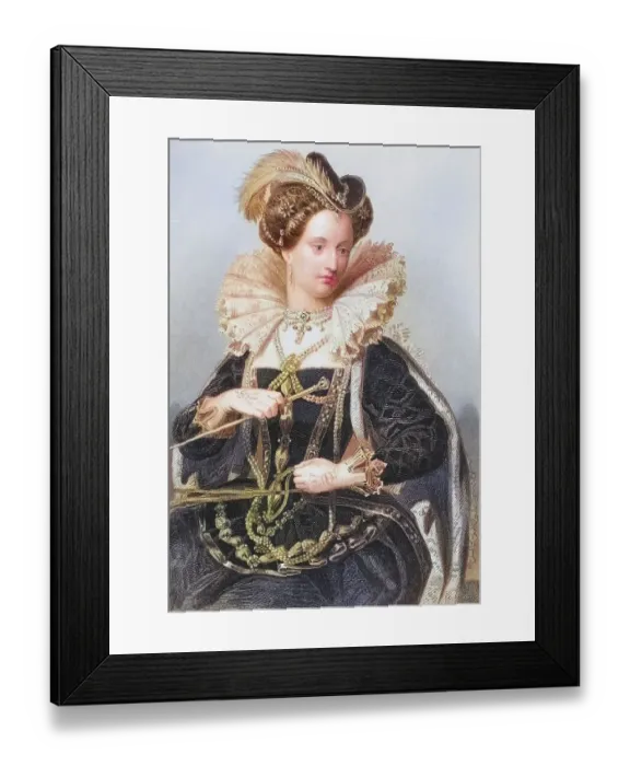 Framed Print : Elizabeth I, 1533-1603, Queen of England 1558-1603