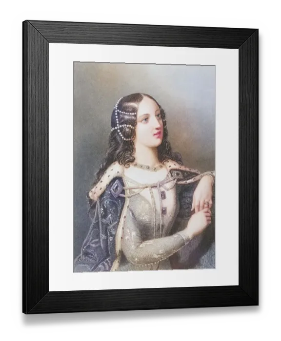 Framed Print : Isabella of Valois, 1389-1409, second woman of King Richard II of England