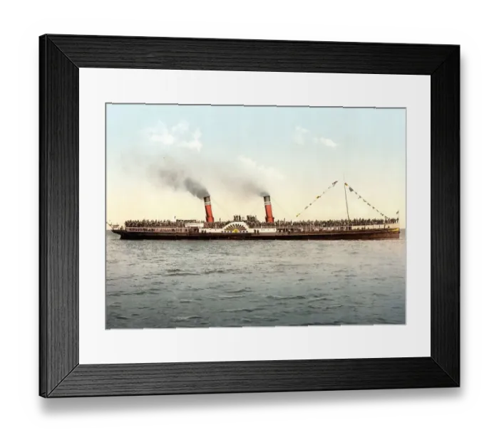 Framed Print : The Koh-i-noor, a paddle steamer from 1892