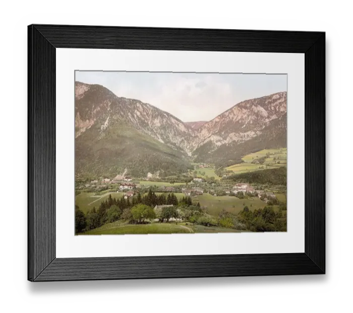 Framed Print : Reichenau an der Rax is a market town located at the foothills of the Vienna Alps in Lower Austria