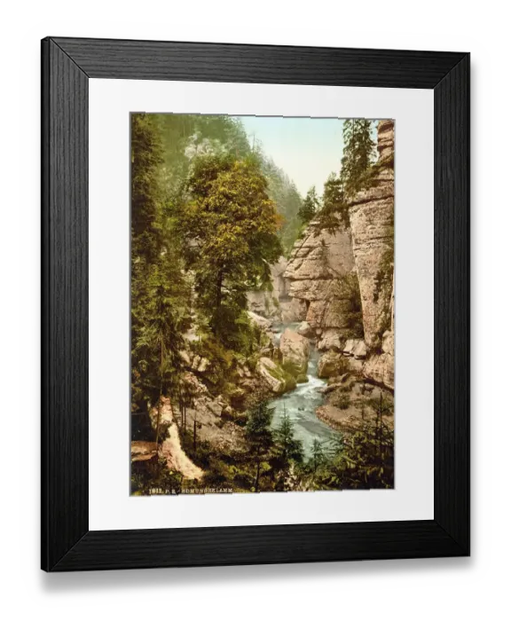 Framed Print : Edmund's Gorge, Kamnitz Gorge Framed Print : Edmund's Gorge, Kamnitz Gorge