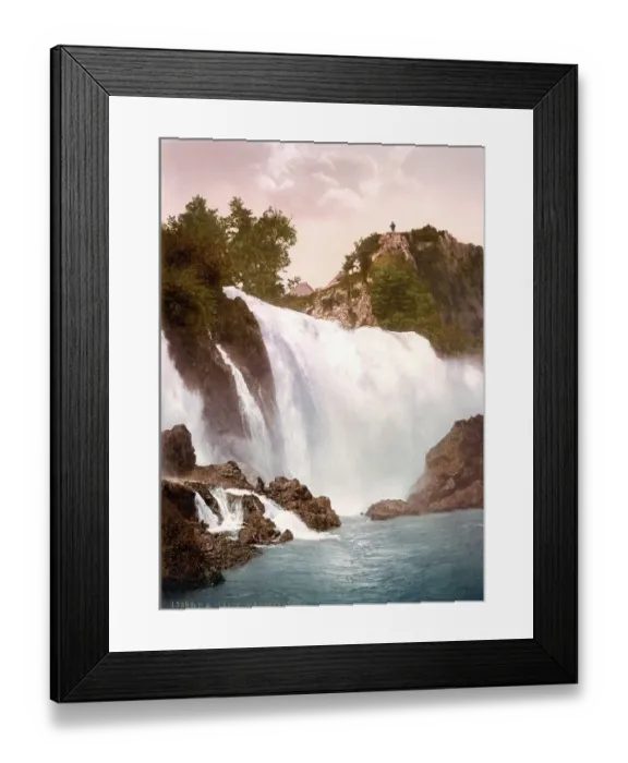Framed Print : Jajce, Jaitze, waterfall, Bosnia, c