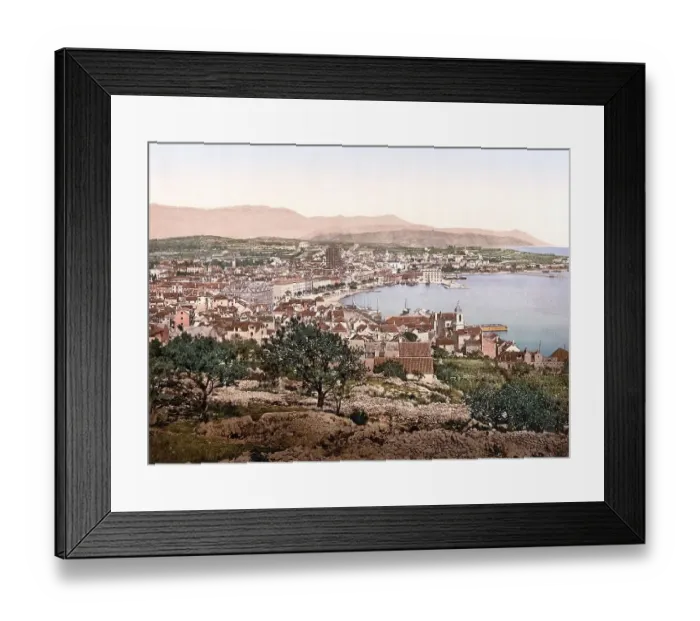 Framed Print : General view of Spalato, Split
