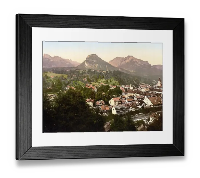 Framed Print : General view of Bad Aussee, Styria