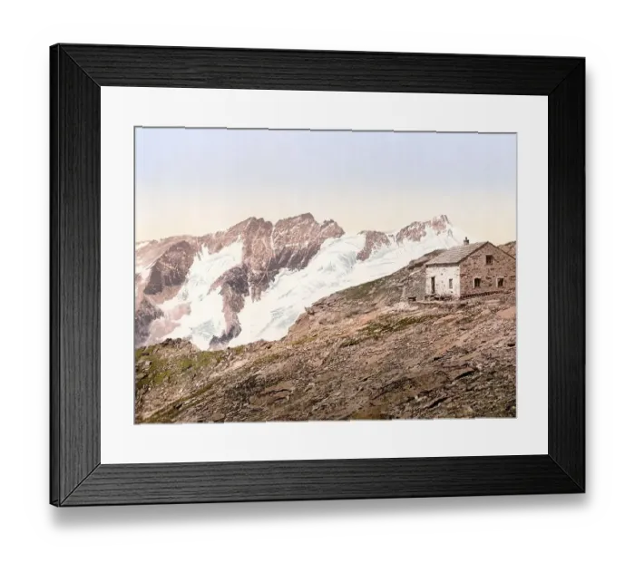 Framed Print : The Deffreggerhuette, Tyrol, former Austro-Hungary