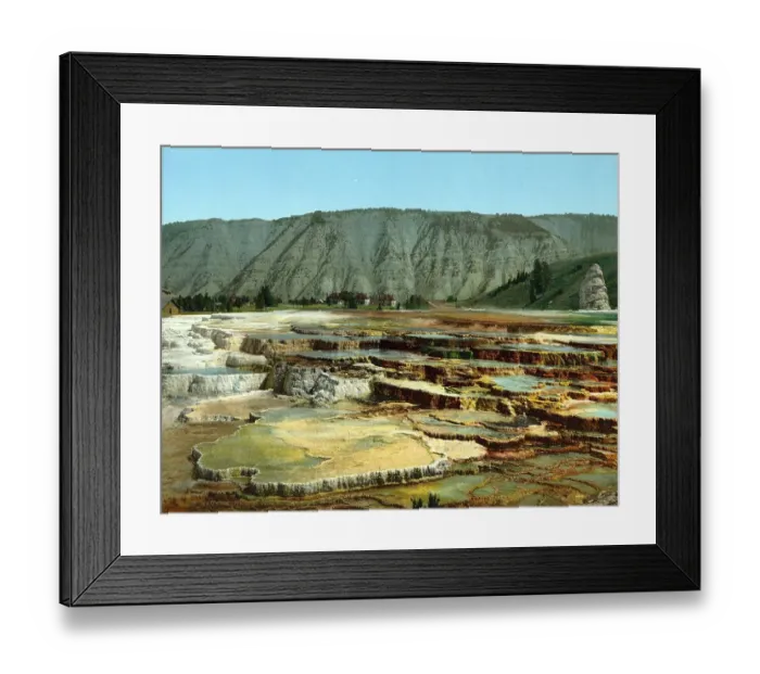 Framed Print : Hymen Terrace, Yellowstone National Park Framed Print : Hymen Terrace, Yellowstone National Park