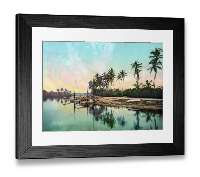 Framed Print : The Miami River, Florida, United States Framed Print : The Miami River, Florida, United States