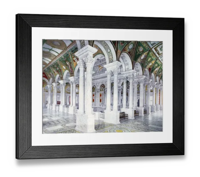 Framed Print : Second floor, Central Stair Hall Framed Print : Second floor, Central Stair Hall