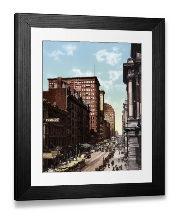 Framed Print : Randolph Street East, seen from La Salle