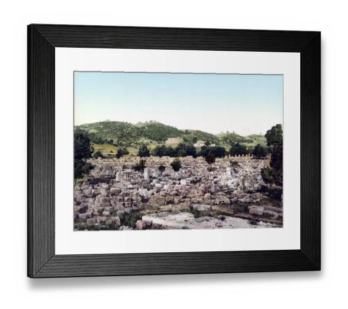 Framed Print : The Temple of Zeus, Olympia, Greece Framed Print : The Temple of Zeus, Olympia, Greece