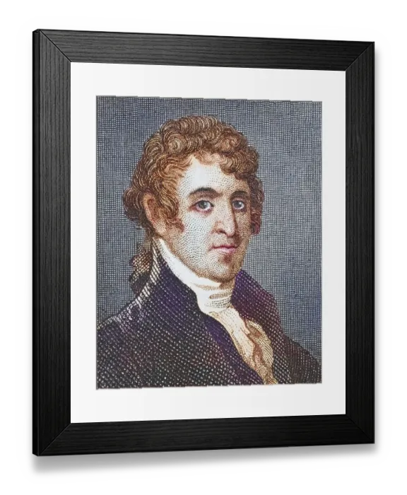 Framed Print : David Humphreys 1752, 1818, colonel in the American Revolutionary War
