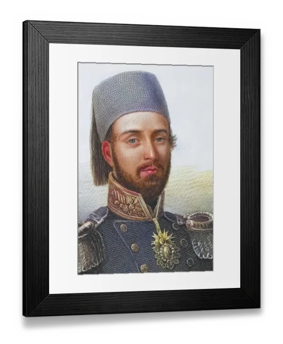 Framed Print : Abdulmecid I, 1823, 1861, Sultan of the Ottoman Empire