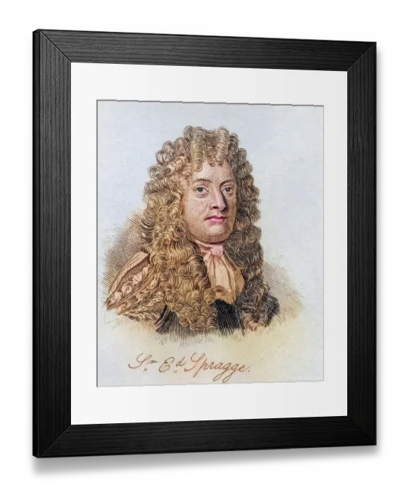 Framed Print : Sir Edward Spragge c. 1629, 1673 Framed Print : Sir Edward Spragge c. 1629, 1673