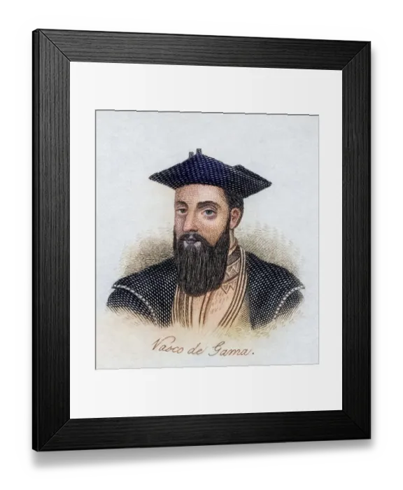 Framed Print : Vasco da Gama, 1st Count of Vidigueira ca Framed Print : Vasco da Gama, 1st Count of Vidigueira ca