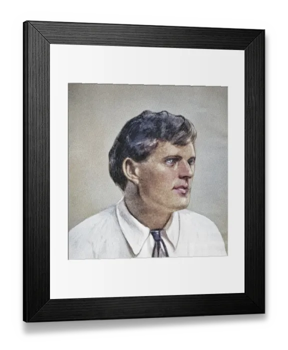 Framed Print : Jack London, 1876-1916, American writer Framed Print : Jack London, 1876-1916, American writer