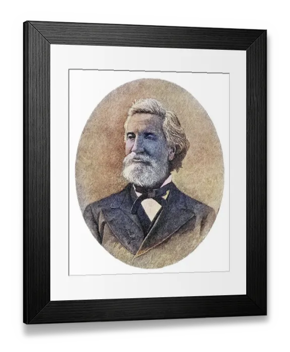 Framed Print : John Townsend Trowbridge, 1827-1916