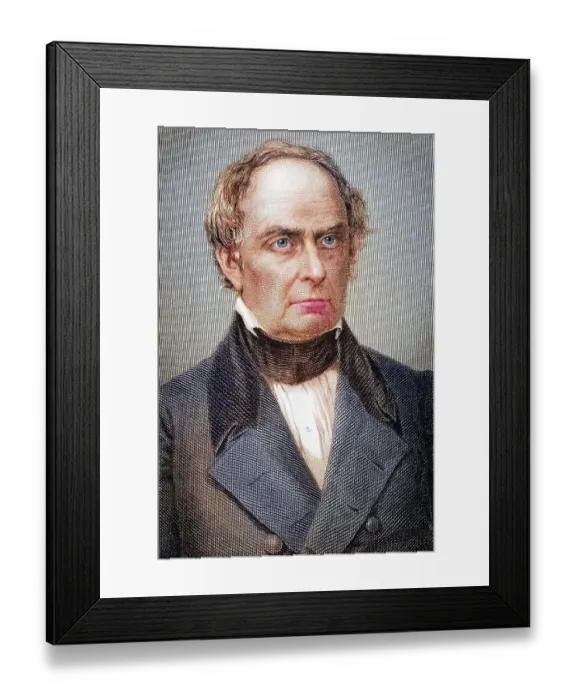 Framed Print : Daniel Webster 1782-1852 American lawyer Senator of the United States Secretary of State and orator