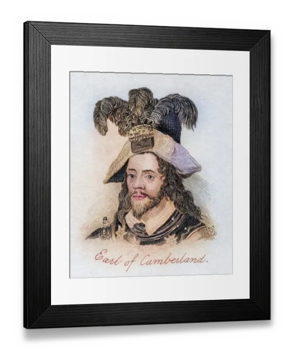 Framed Print : George Clifford 3rd Earl of Cumberland 1558
