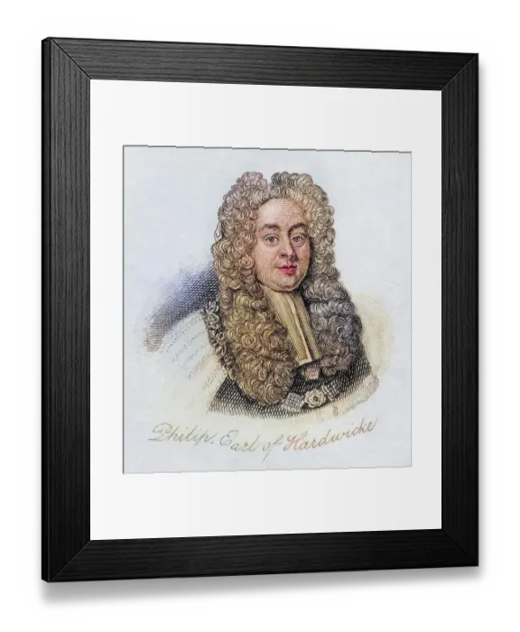 Framed Print : Philip Yorke 1st Earl of Hardwicke 1690