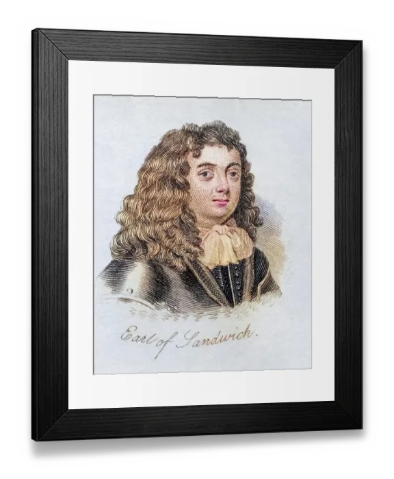 Framed Print : Edward Montagu 1st Earl of Sandwich Framed Print : Edward Montagu 1st Earl of Sandwich