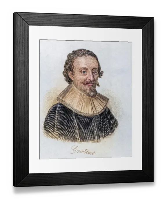 Framed Print : Hugo Grotius, also known as Hugh or Hugeianus De Groot 1583 Framed Print : Hugo Grotius, also known as Hugh or Hugeianus De Groot 1583