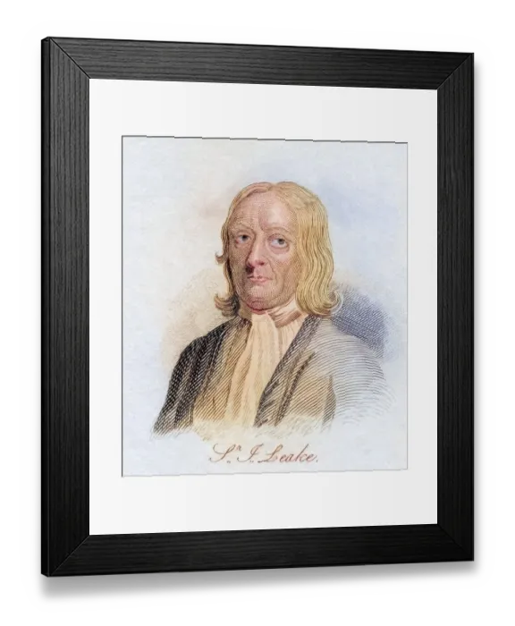 Framed Print : Sir John Leake 1656, 1720, English admiral