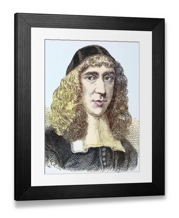 Framed Print : John Owen 1616 to 1683, English non-conformist church leader and theologian