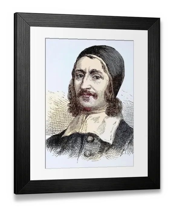 Framed Print : Richard Baxter 1615 to 1691, English Puritan church leader and theologian