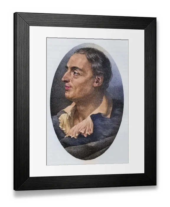 Framed Print : Denis Diderot, 1713-1784, French philosopher