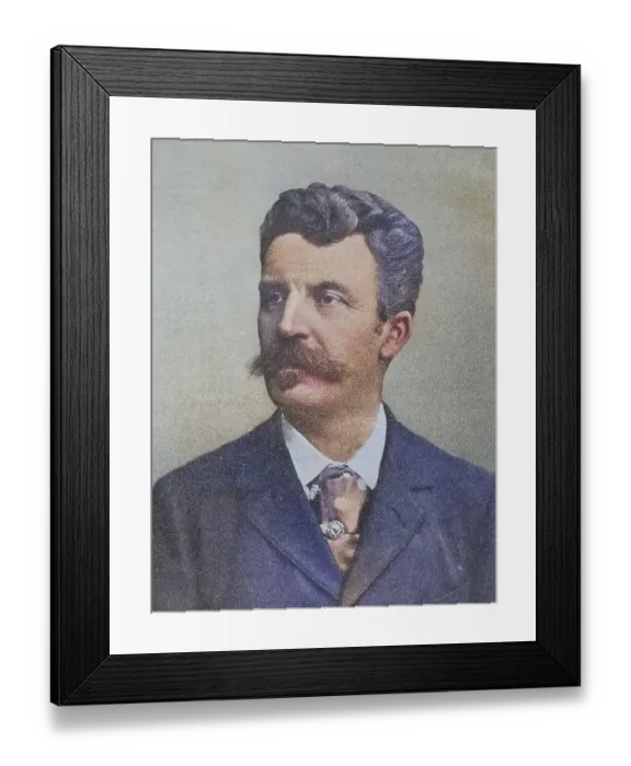 Framed Print : Guy De Maupassant, 1850-1893, in full Henry-Rene-Albert-Guy de Maupassant Framed Print : Guy De Maupassant, 1850-1893, in full Henry-Rene-Albert-Guy de Maupassant
