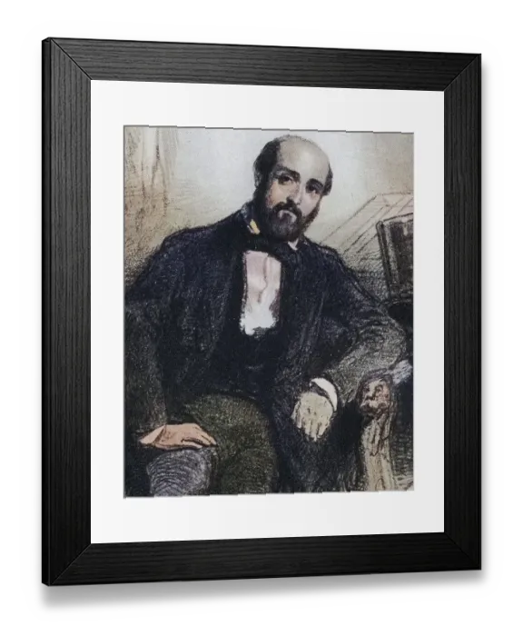 Framed Print : Henry Murger, 1822-1861, French writer Framed Print : Henry Murger, 1822-1861, French writer