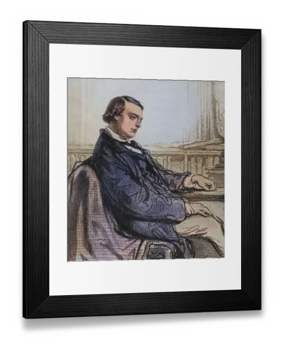 Framed Print : Theodore de Banville, 1823-1891 Framed Print : Theodore de Banville, 1823-1891