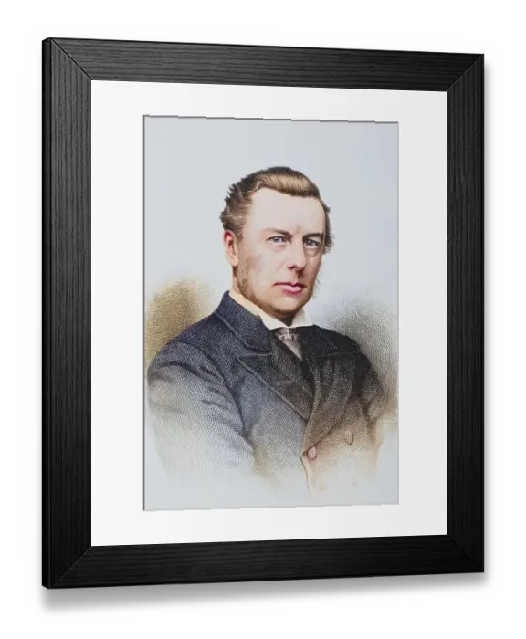 Framed Print : Joseph Chamberlain 1836 to 1914 Father of Neville Chamberlain Member of Parliament