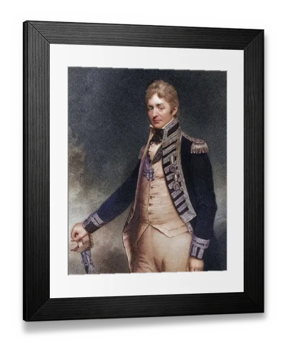 Framed Print : Sir Thomas Troubridge 1st Baronet c1758 to 1807 English admiral