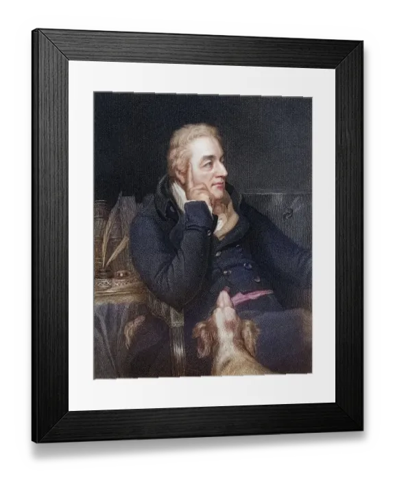 Framed Print : George Wyndham 3rd Earl of Egremont 1751 to 1837 English peer and patron of the arts