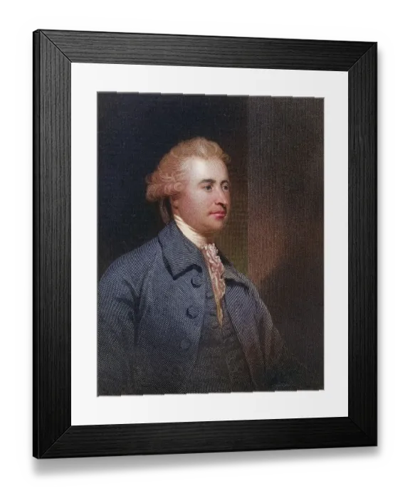 Framed Print : Edmund Burke 1729 to 1797 Anglo-Irish statesman