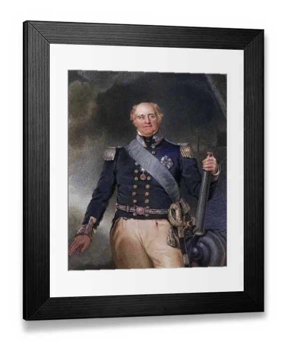 Framed Print : Sir Thomas Masterman Hardy 1769 to 1839 Vice Admiral English naval officer