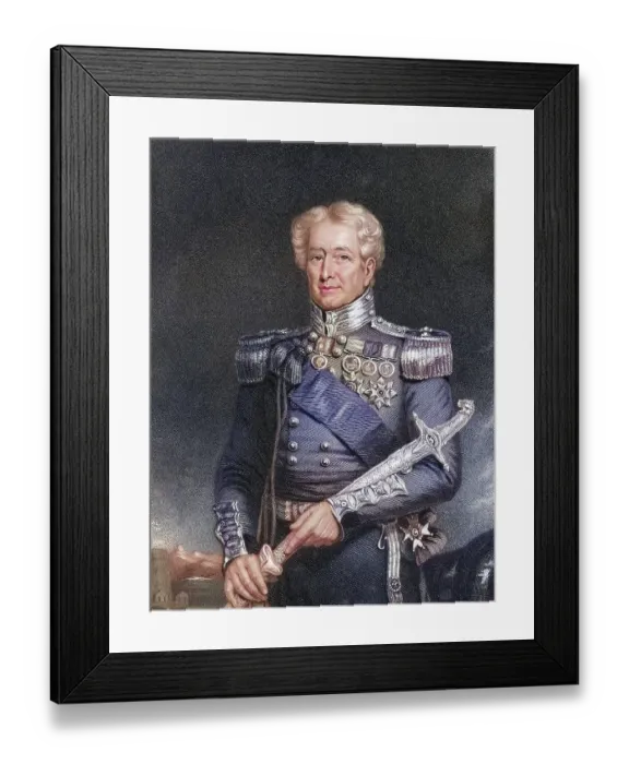 Framed Print : Sir Robert Henry Sale 1782 to 1845 English soldier