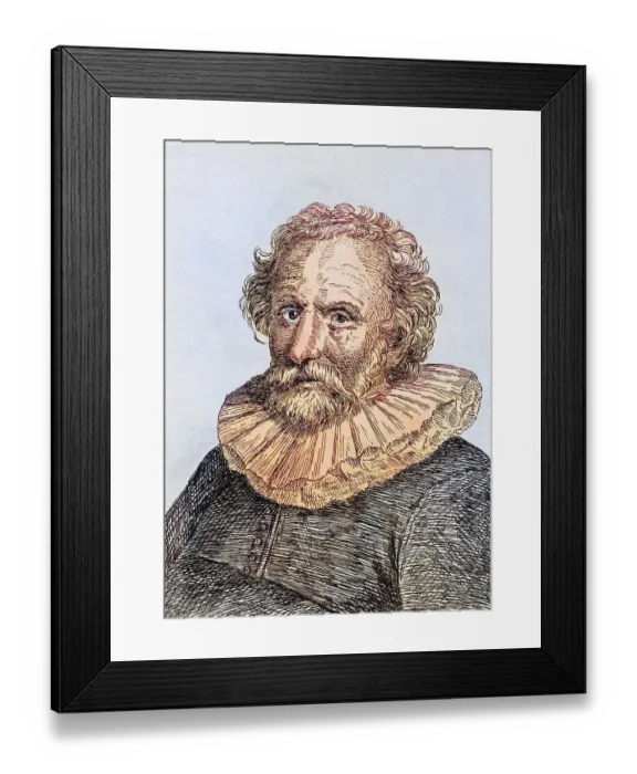 Framed Print : Abraham Bloemaert ca.1564-1651 Dutch painter and printer