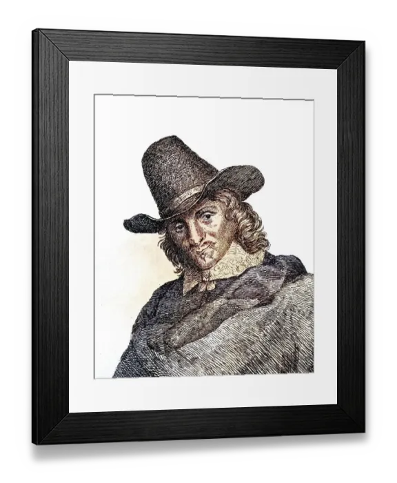 Framed Print : Adriaen van Ostade 1610-1685 Dutch artist