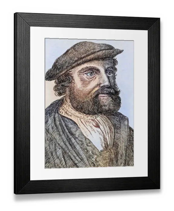 Framed Print : Hans Holbein the Younger 1497-1543 German artist