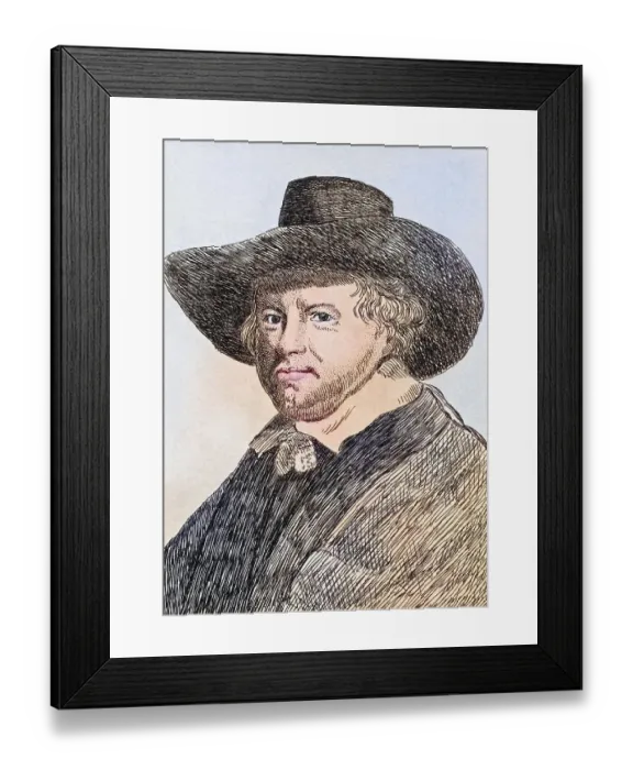 Framed Print : Jan van Goyen 1596-1656 Dutch artist