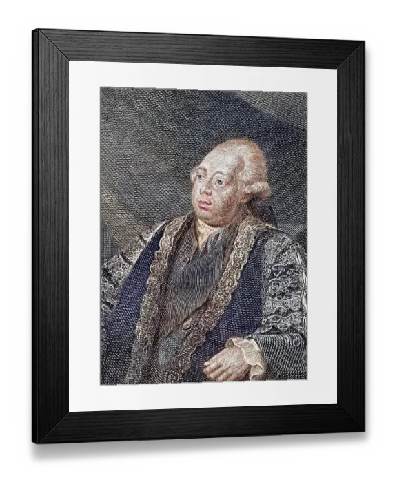 Framed Print : Lord North Frederick North 2nd Earl of Guilford 1732