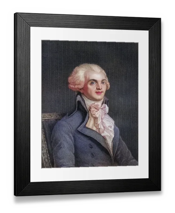Framed Print : Maximilien Robespierre 1758-1794 Jacobin leader during the French Revolution Framed Print : Maximilien Robespierre 1758-1794 Jacobin leader during the French Revolution