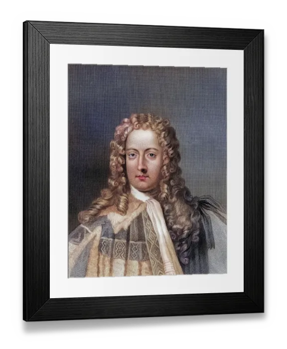 Framed Print : Henry St John Viscount Bolingbroke 1678 1751 English politician and philosopher