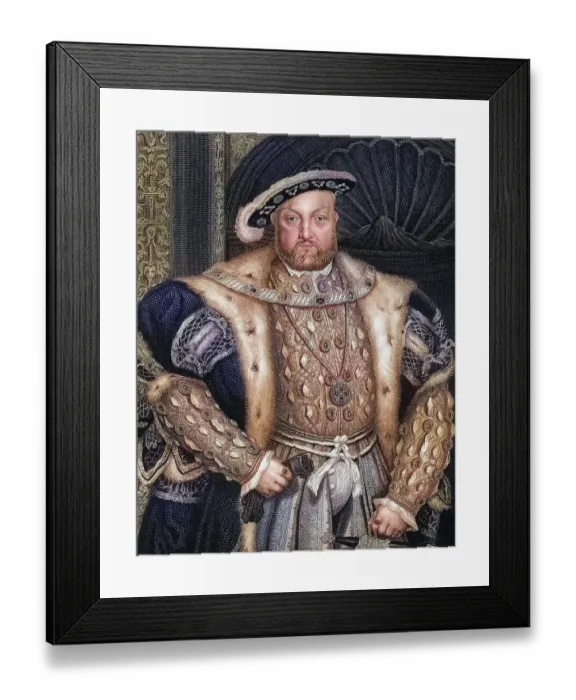 Framed Print : Henry VIII. 1491-1547. king of England From the book Lodges British Portraits Framed Print : Henry VIII. 1491-1547. king of England From the book Lodges British Portraits